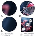 thumbnail image 3 of Designart "Enchanted Frost of Winter I" Animals Metal Wall Art, 3 of 5