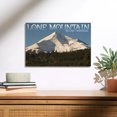 thumbnail image 2 of Lantern Press 12x18 Inch Premium Wood Sign, Ready to Hang Wall Decor, Montana, Lone Mountain, 2 of 4