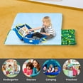 thumbnail image 3 of Personalized Green Tennis Toddler Nap Mat for Daycare Cot Bedding, Custom Baby Name Sleeping Bag for Kids Children Boy, Portable Nap Mats with Pillow Blanket for Preschool, Kindergarten, Camping, 3 of 8
