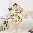 thumbnail image 6 of FORMRS Wearable Blanket Hoodie with Sleeves for Kids Cozy Flannel Sweatshirt, Orange Slices, 6 of 7
