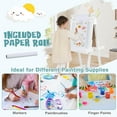 thumbnail image 7 of Infans Foldable Easel for Kids 3-in-1 Double-sided Art Easel with Chalkboard White, 7 of 7