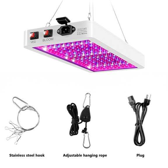Arcticwind LED Grow Light for Indoor Plants Full Spectrum,Upgrade Dual Switch Plant Grow Lights,Indoor Hydroponic Grow Tent Light for Seed Starting Veg and Flower Greenhouse