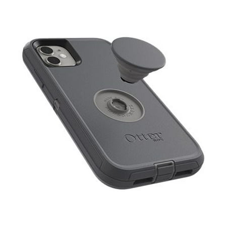 OtterBox - Otter + Pop Defender Series Case for Apple® iPhone® 11 - Howler Gray