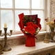 thumbnail image 4 of Ramo de flores artificiales de seda con rosas y claveles,ramo de regalo,arreglo floral artificial para decoración del hogar,flores simuladas,regalo de cumpleaños para mamá., 4 of 6