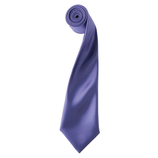 Premier Cravate Satin Simple pour Homme (Lame Étroite)