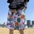 thumbnail image 1 of Los pantalones cortos de verano son sueltos y cómodos para dormir en casa, pantalones con estampado de dibujos animados, pijamas, pantalones casuales, 1 of 5