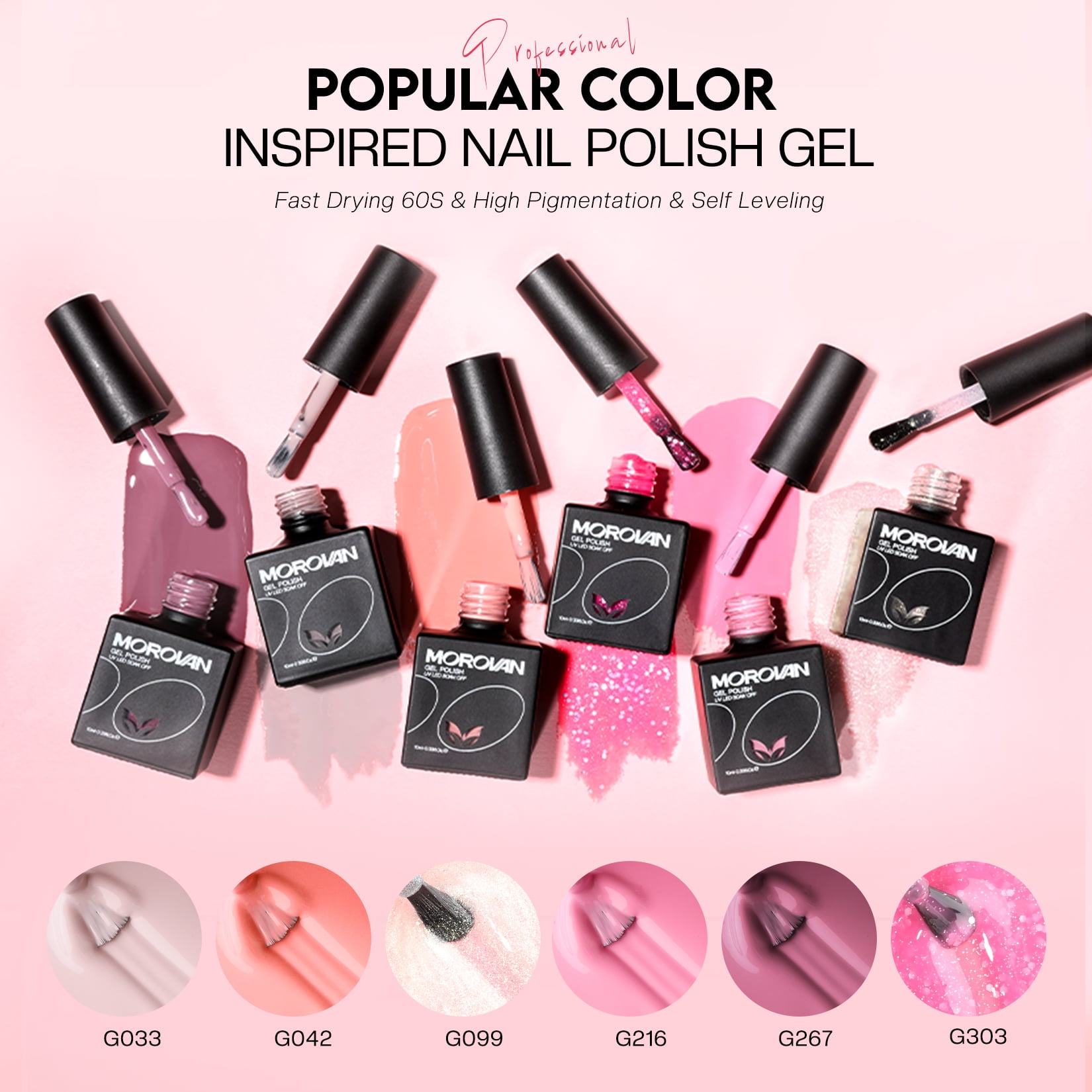 Morovan Professional Acrylic Nail Kit for Beginners - Complete Starter Set with U V Lamp Nail Tips Glue Drill Files & More