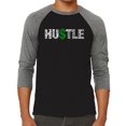 thumbnail image 1 of Men's Raglan Baseball Word Art T-shirt - Hustle, 1 of 2