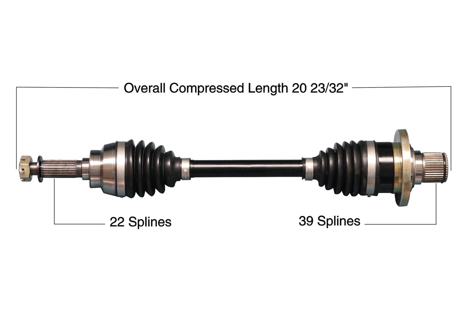 TrakMotive SUZ-6005HD - Rear Heavy Duty CV Axle