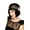 Champagne, variant on Fun World Halloween 1920's Flapper Costume Headband, Black Gold White, One Size