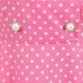 thumbnail image 5 of Bigersell Ruched Dresses for Women Fashion Womens A Line Flare Vintage Dress Bow Knot Prom Swing Short Sleeve Polka Dot Printed Party Dress Spring Dresses Regular Bodycon Dresses, Style 23420, Pink S, 5 of 5