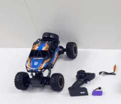 JoyStone 1:16 Scale RC Short Course Truck for Boys & Adults, 4WD 25mph High-Speed RC Car with Metal Drivetrain, LED Lights, 2 Batteries, Blue