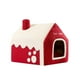 thumbnail image 2 of Cama-cama Snow House para gatos de interior. Diseño divertido y festivo, antideslizante, cálida en invierno, suave y acogedora. Lavable. Tienda-cueva, 2 of 8