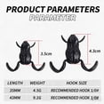 thumbnail image 3 of Topwater Frog Lure Fishing Bait Lifelike Kicking Leg Action for Bass and Pike Soft Plastic Hollow Body Floating Surface Lure Weedless Tackle Gear 45mm, 3 of 3