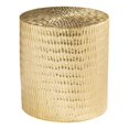 thumbnail image 1 of SEI Furniture Doylin Round End Table with Brass Cladding in Gold, 1 of 3