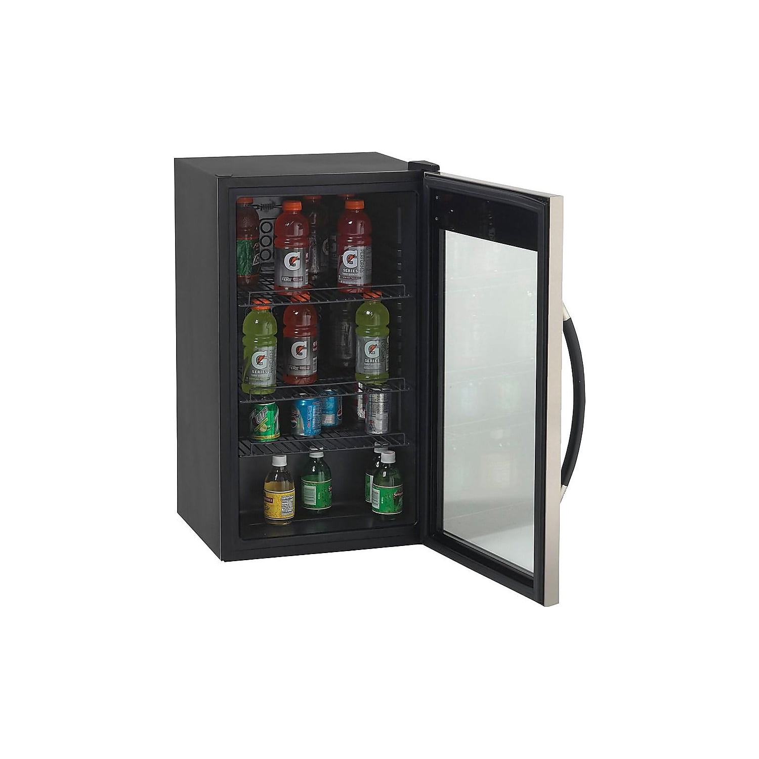 Avanti 3 cu ft Refrigerator, Black/SS Framed Glass, Each (AVA132728)