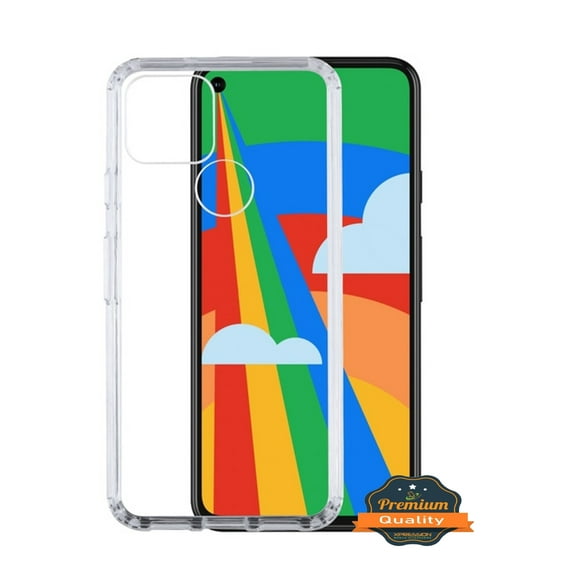Google PIXEL 5 Phone Case Premium Shockproof Hybrid Hard Bumper Frame Gummy Rubber Silicone TPU Gel Shock Absorption Slim Highly Transparent [Crystal Clear] Cover Fit for GOOGLE Pixel 5 (6.0")(2020)