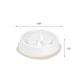 thumbnail image 4 of IRIS USA 2 Cup Slow Feeder Dog Bowl for Long Snouted Pets, White/Beige, 4 of 4