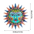 thumbnail image 3 of Metal Sun Wall Decor Large Outdoor Metal Wall Art Colorful Outdoor Sun Wall Art for Patio Home Garden, 3 of 6
