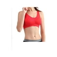 thumbnail image 2 of INSPIRE CHIC Women's Removeable Pads Seamless Wirefree Sleep Vest Tops Sports Yoga Bras M fit 30A/B Red, 2 of 5