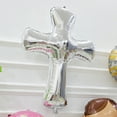 thumbnail image 4 of 5 uds globo de papel de aluminio en forma de cruz decoración de globos para Baby Shower bautismo globo cruzado Prop, 4 of 4