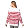 thumbnail image 2 of Moggemol Chemise Adaptative à Déchirer pour Femmes à Manches Longues avec Boutons-Pression, Vêtement de Récupération à l'Hôpital avec Poche, Rouge, TP, 2 of 7