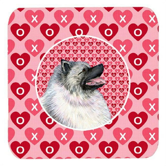 Keeshond Foam Coasters, Set Of 4