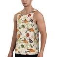 thumbnail image 2 of Xecao Cute Vegetables Men's Tank Top Workout Quick Dry Sleeveless Gym Jogging Muscle Shirts Summer Swim Beach Tops, 2 of 9