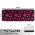 thumbnail image 5 of Kitchen Rugs Sets Of 2,Pioneer Flower Floral Print Pattern Anti Fatigue Kitchen Mat Rugs Non Slip Washable,Decorative Kitchen Floor Mats for Kitchen,Sink,Laundry,17"x47"+17"x47", 5 of 5