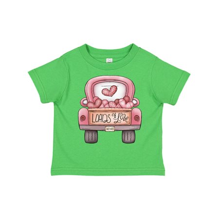 

Inktastic Loads of Love Valentines Day Pick Up Truck Gift Toddler Boy or Toddler Girl T-Shirt