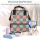 thumbnail image 5 of Disketp Colorful Checkered Mochila de Pañales de Gran Capacidad con Múltiples Bolsillos, Mochila de Viaje Multifuncional para Bebé, Unisex, Moderna y Resistente, 5 of 6