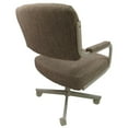 thumbnail image 4 of Tobias Designs 38" Swivel Metal & Fabric Dining Chair in White and Charcoal, 4 of 5