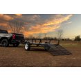 thumbnail image 1 of DK2 6 ft. x 10 ft. Single Axle Open Rail Utility Trailer (Trailer Jack Included), 1 of 8