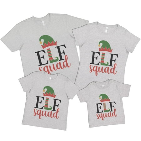 

7 ate 9 Apparel Matching Family Merry Christmas Shirts - Elf Squad Grey T-Shirt 5T