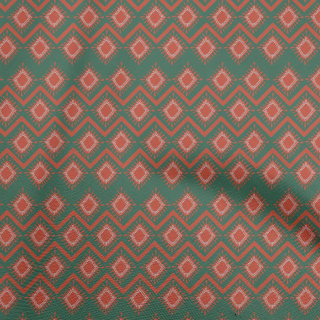 oneOone Polyester Spandex Olive Green Fabric Abstract Craft Projects Decor Fabric Printed By The Yard 56 Inch Wide