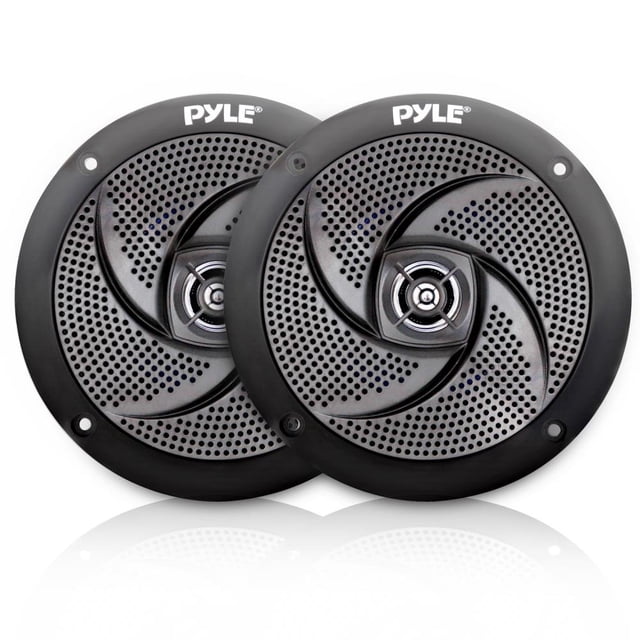 Altavoces marinos Pyle PLMRS4B de 10 cm, 2 vías, 100 W, resistentes al agua