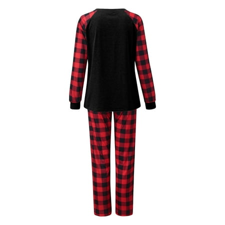 

Mackneog Christmas Deer Print Top And Pants Clothes Set Xmas Family Matching Pajamas Clothing Shoes & Accessories Black