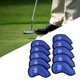 thumbnail image 1 of 9 duraderas para cabeza de palo de golf con bordado de números, protección para palos, se adapta a todas las marcas 4,5,6,7,8,9,a,S,P Azul Macarena Cubierta de cabeza de hierro de golf, 1 of 8