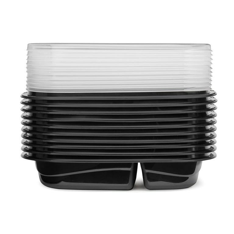 20 piece Meal Prep Container 3 dividers