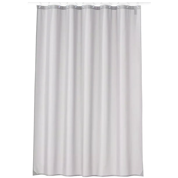 StandardSized Polyester Fabric Shower Curtain Liner in Grey Walmart