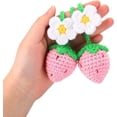 thumbnail image 6 of 2 Pcs Crochet Car Hanging Ornament, Adjustable Car Pendant Decor,Car Mirror Hanging Accessories Decorations, Strawberry Car Ornament,Handmade Knitted Car Mirror Hanging for Car Rearview Mirrior Decor, 6 of 6