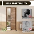 thumbnail image 4 of Black Mechanical Door Stopper for Bottom of Door, Adjustable Height Indoor No Magnetic Door Stop, Heavy Duty Windproof Floor Door Stopper with Screws & Adhesive (2 Way Mount), 4 of 7