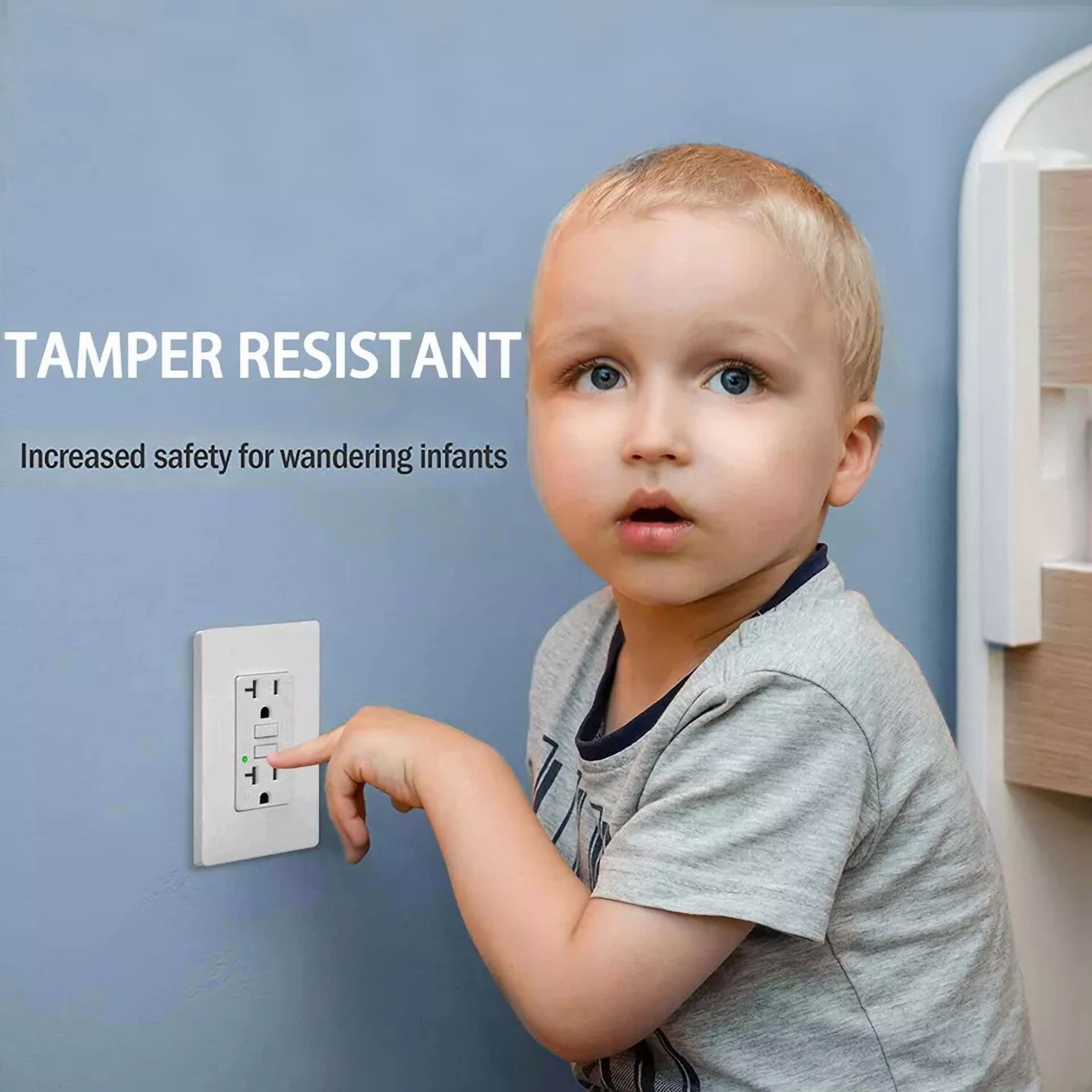 20 Amp Gfci Outlet Gfi Receptacle With Led Indicator Tr Wr For Kitchen Bathroom