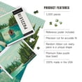 thumbnail image 2 of Lantern Press 1000 Piece Jigsaw Puzzle, Quiet Explorer, Boating, Mountain, 2 of 5