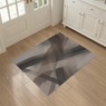 thumbnail image 3 of ODIKA 3'x5' Washable Throw Rug Stain Resistant, Low Profile, Non-Slip Strokes Distressed Neutral Playroom Abstract Contemporary Painterly Playful for Entryway, Kitchen, Mudroom, 3 of 7