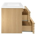 thumbnail image 3 of Modway Render 36" MDF Wood Wall-Mount Bathroom Vanity in Oak/White, 3 of 4