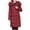 Red, variant on Aoochasliy Womens Jackets and Coats Clothes Winter Parkas Winter Plus Size Mid-Length Slim Padded Jacket Mother Cotton Overcoat