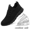 thumbnail image 3 of BUBUDENG Womens Slip-on Sneakers Athletic Walking Sneakers Lightweight Casual Running Gym Shoes Size 9 Black, 3 of 8
