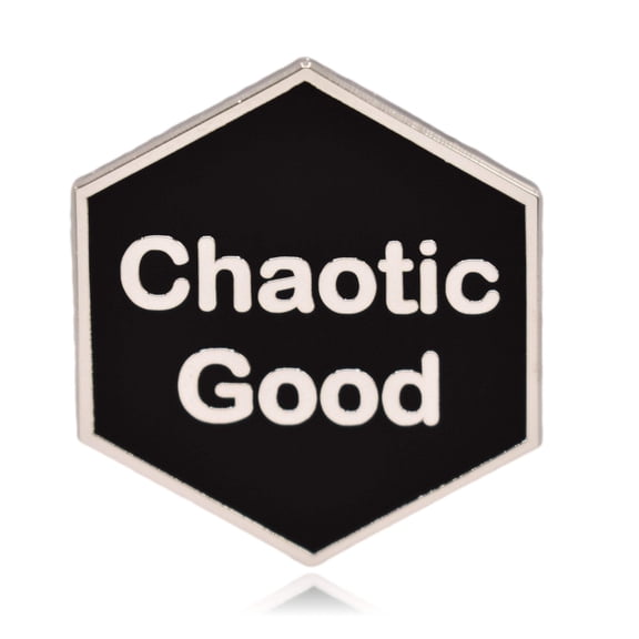 Chaotic Good Dice Hard Enamel Pin | Clayton Jewelry Labs