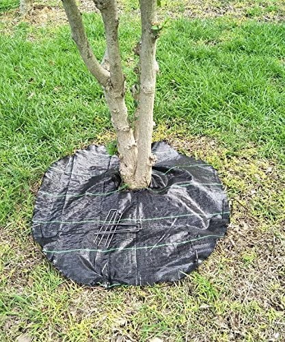 Agfabric Easy Plant Weed Block Mulch Tree Mat Weed Barrier Mat